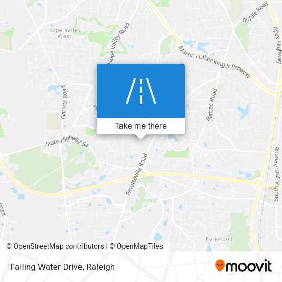 Falling Water Drive map