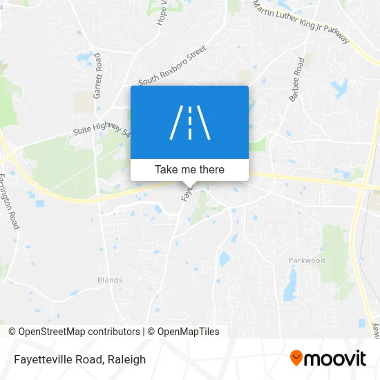 Fayetteville Road map