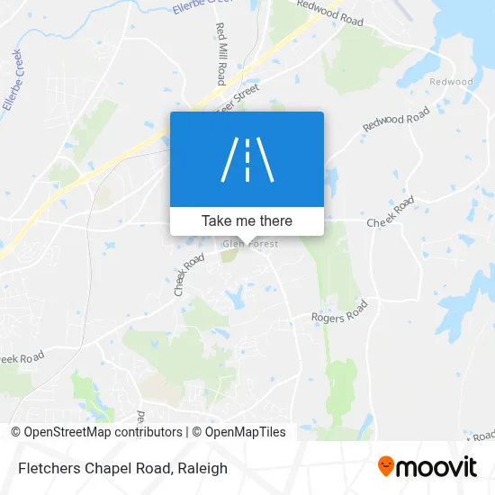 Mapa de Fletchers Chapel Road