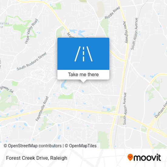 Mapa de Forest Creek Drive