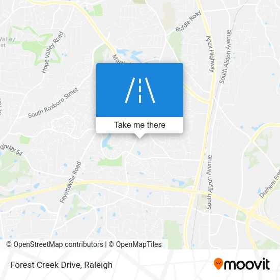 Forest Creek Drive map