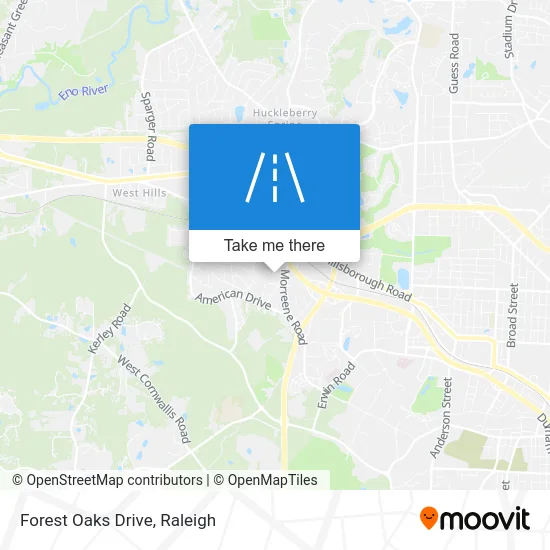 Forest Oaks Drive map