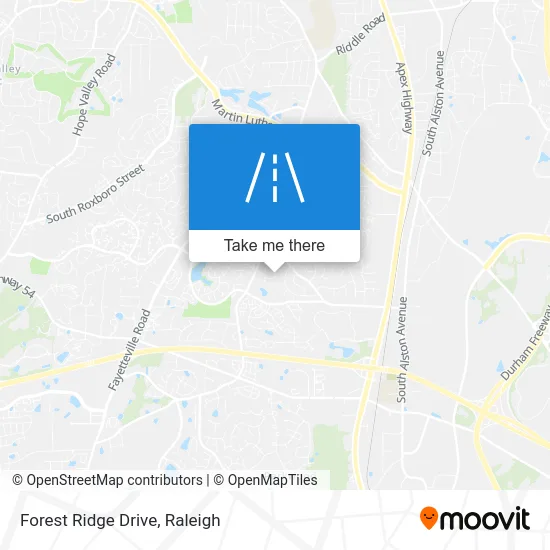 Forest Ridge Drive map