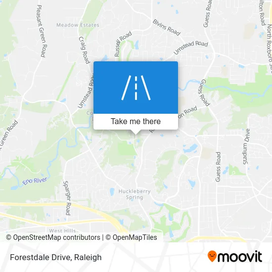 Forestdale Drive map
