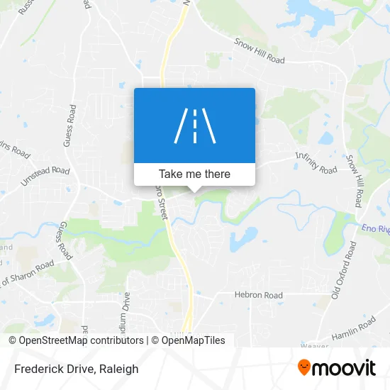 Frederick Drive map