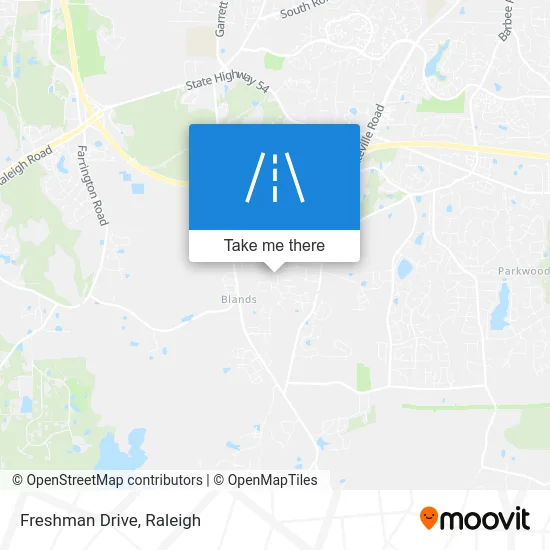 Freshman Drive map