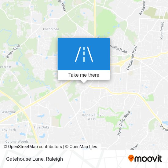 Mapa de Gatehouse Lane