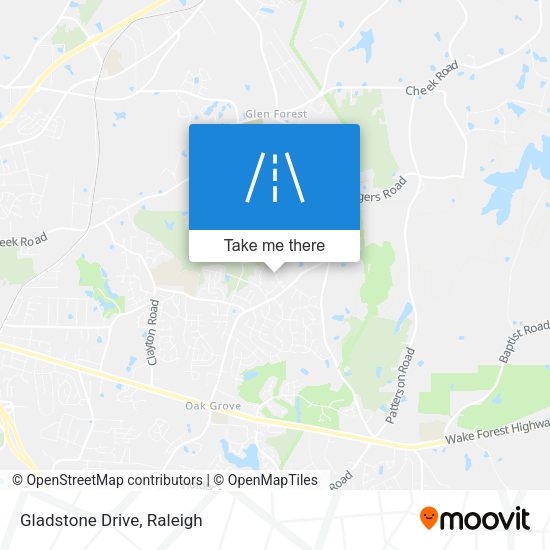 Mapa de Gladstone Drive