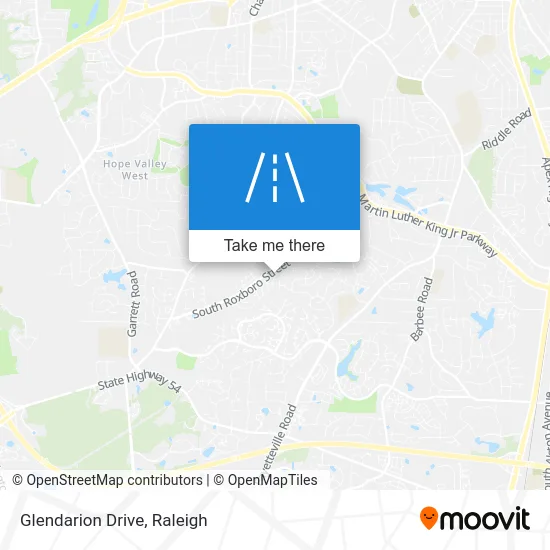 Glendarion Drive map