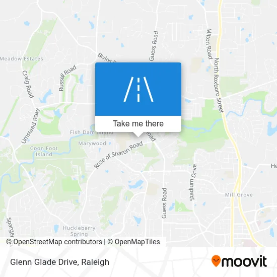 Glenn Glade Drive map