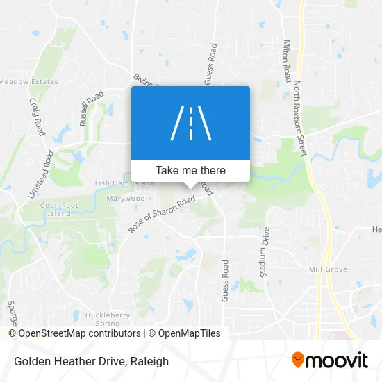 Golden Heather Drive map