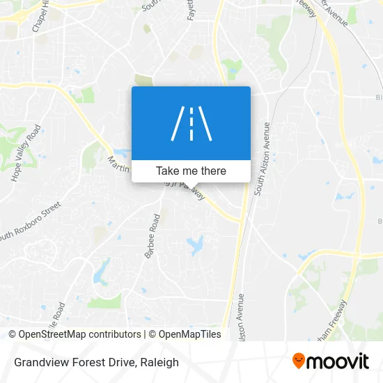 Grandview Forest Drive map