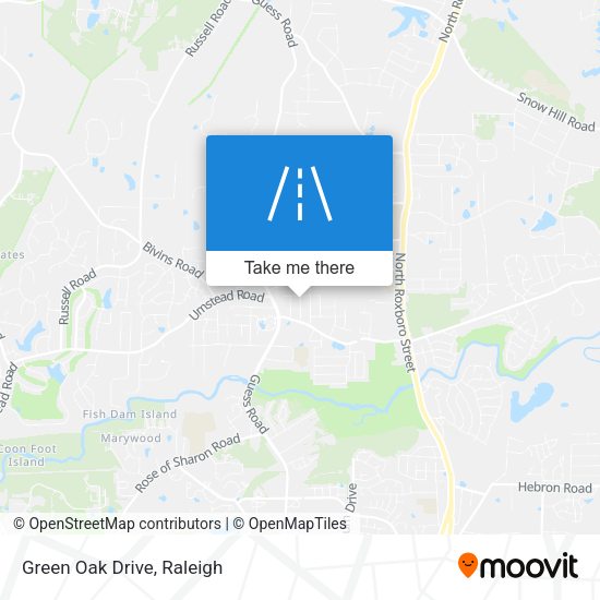 Mapa de Green Oak Drive