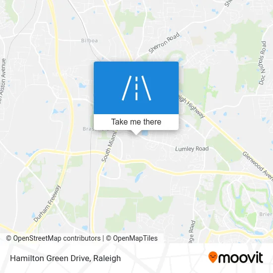 Hamilton Green Drive map