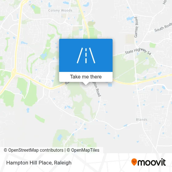 Hampton Hill Place map