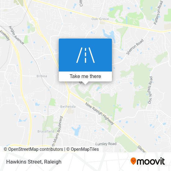 Mapa de Hawkins Street