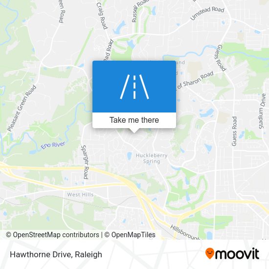 Mapa de Hawthorne Drive