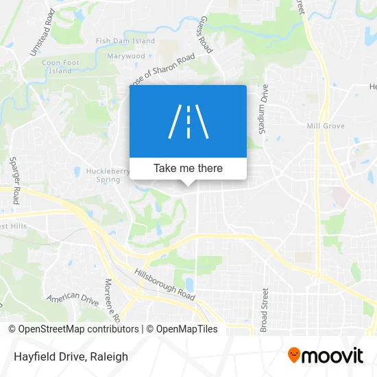 Hayfield Drive map