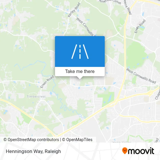 Henningson Way map
