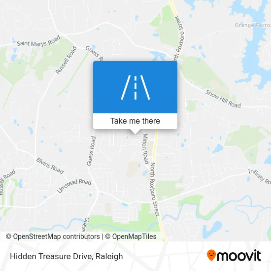 Hidden Treasure Drive map