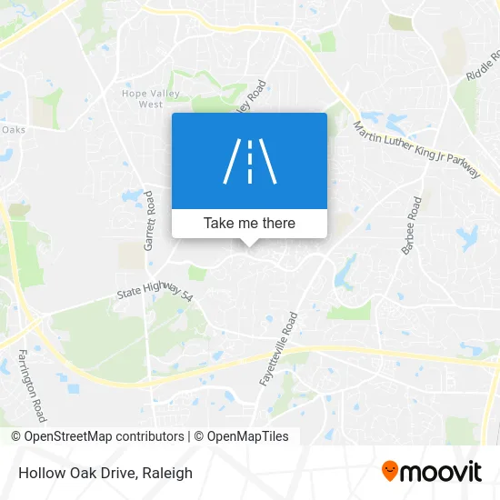 Hollow Oak Drive map