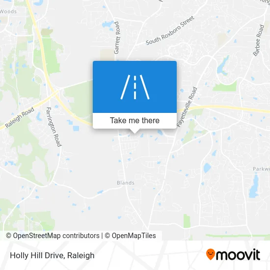 Holly Hill Drive map