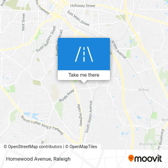 Homewood Avenue map