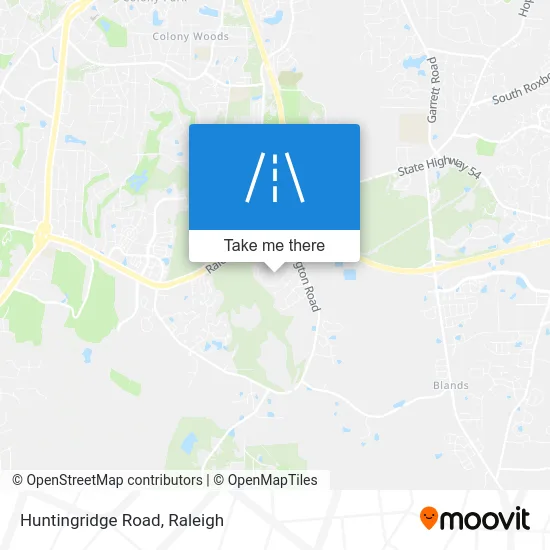 Huntingridge Road map