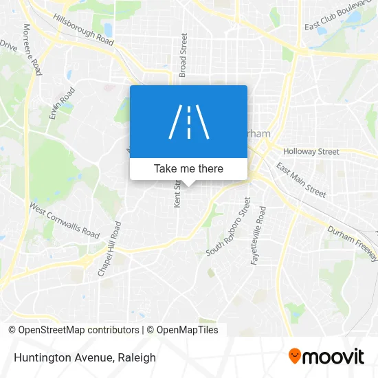 Huntington Avenue map