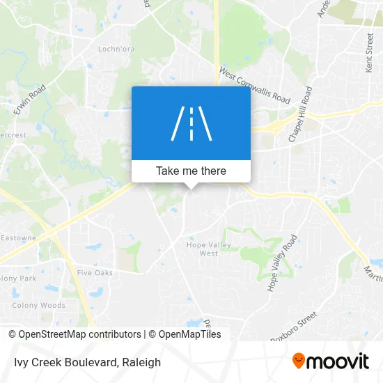 Ivy Creek Boulevard map