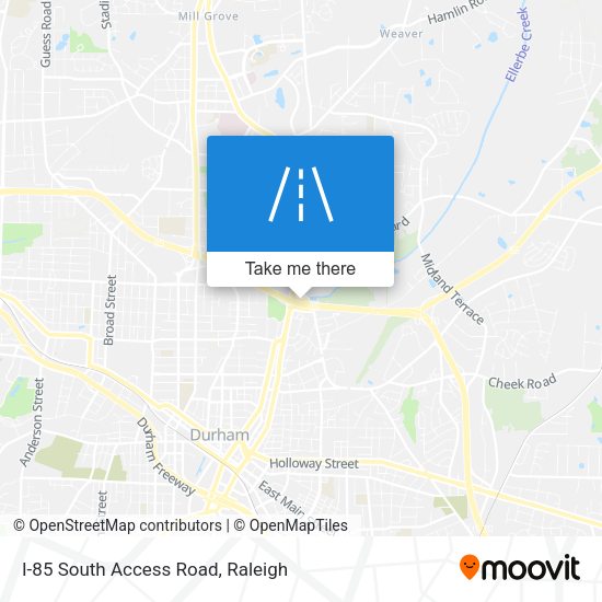 Mapa de I-85 South Access Road