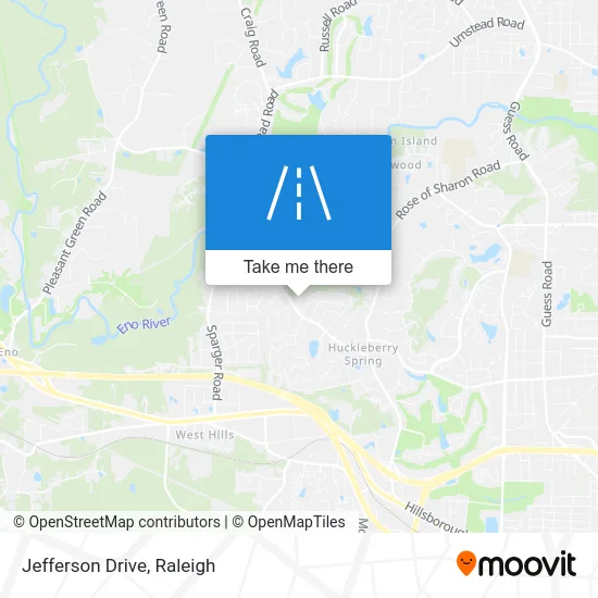 Jefferson Drive map