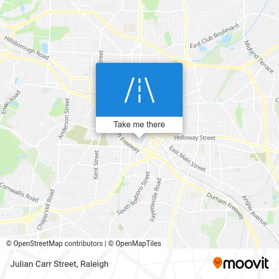 Julian Carr Street map