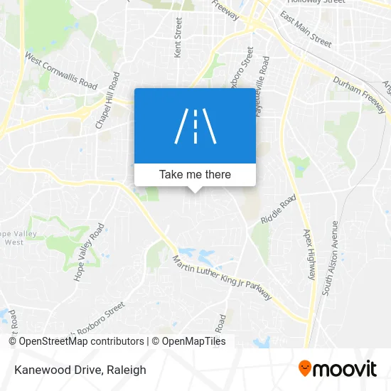 Kanewood Drive map