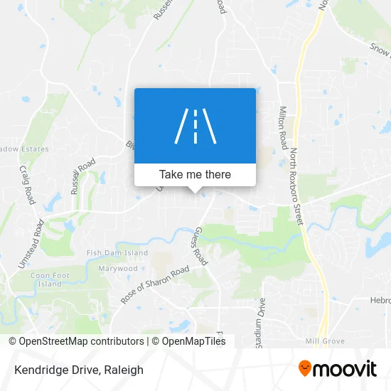Kendridge Drive map