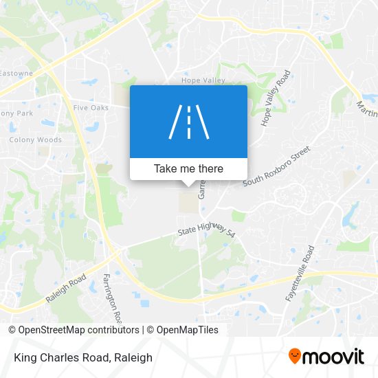 Mapa de King Charles Road