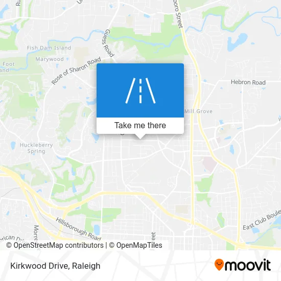 Kirkwood Drive map