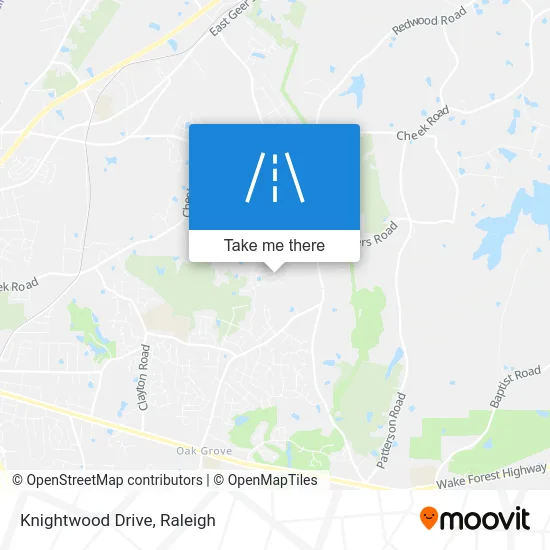 Knightwood Drive map
