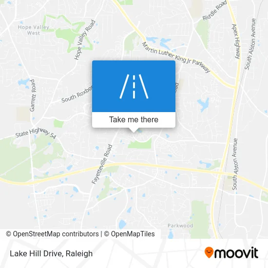 Lake Hill Drive map