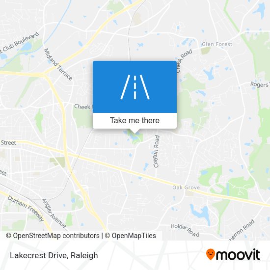 Mapa de Lakecrest Drive
