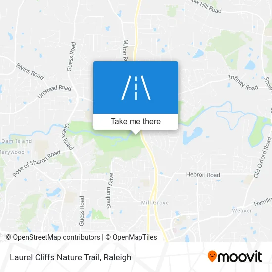 Laurel Cliffs Nature Trail map