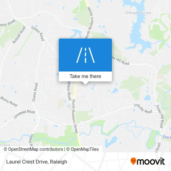 Laurel Crest Drive map