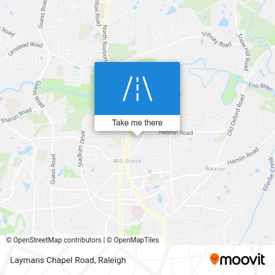 Laymans Chapel Road map