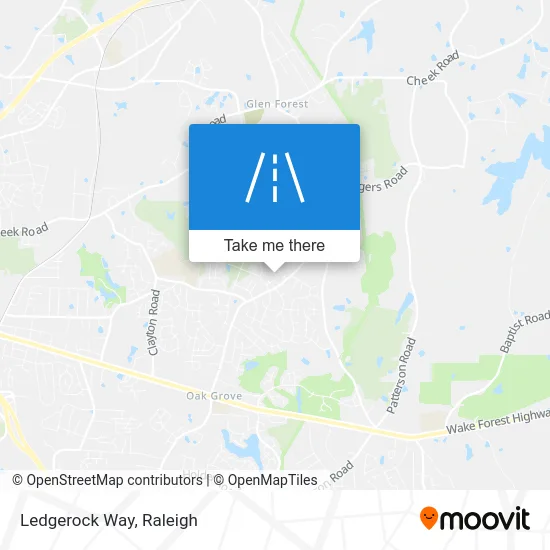 Ledgerock Way map