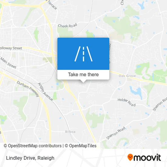 Lindley Drive map