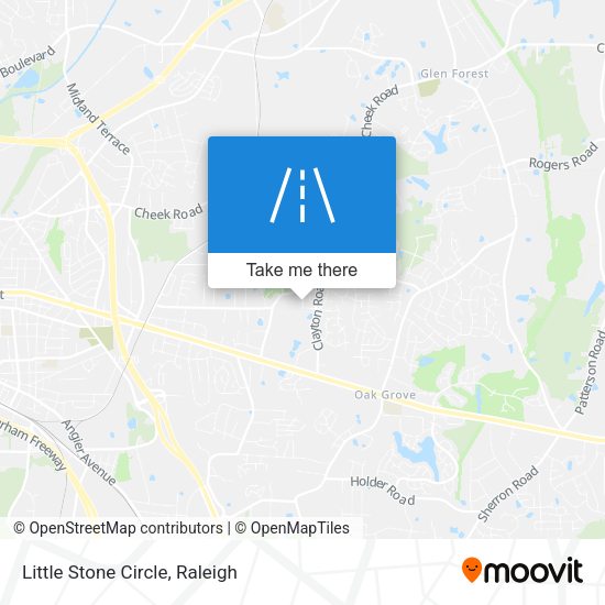Little Stone Circle map