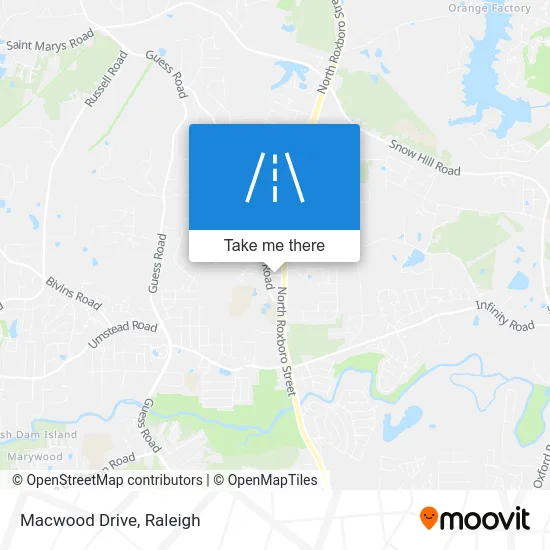 Macwood Drive map