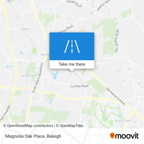 Magnolia Oak Place map