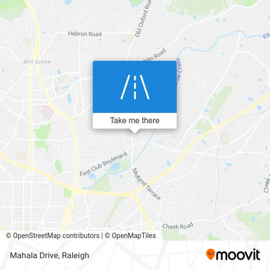 Mahala Drive map