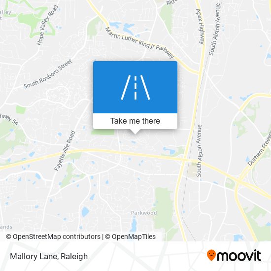 Mallory Lane map